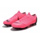 Zapatillas de fútbol Nike Mercurial Vapor XII Elite FG Rosa Negro