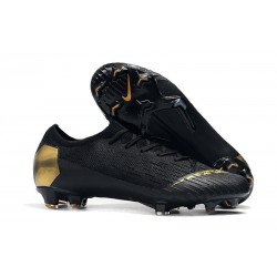 Zapatillas de fútbol Nike Mercurial Vapor XII Elite FG Oro Negro