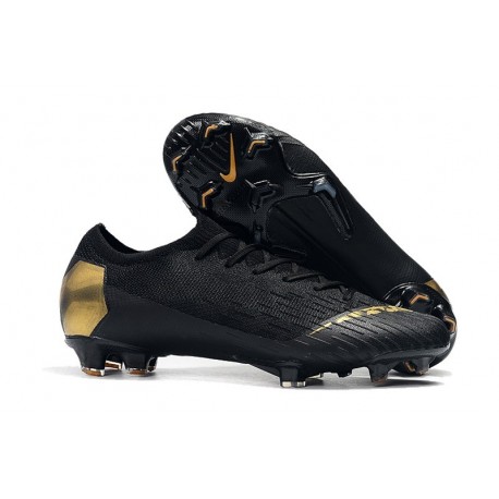 Zapatillas de fútbol Nike Mercurial Vapor XII Elite FG Oro Negro
