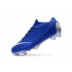Zapatillas de fútbol Nike Mercurial Vapor XII Elite FG Negro Plateado Azul