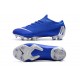 Zapatillas de fútbol Nike Mercurial Vapor XII Elite FG Negro Plateado Azul