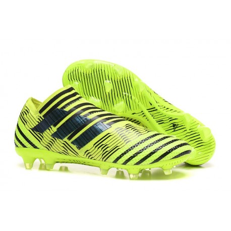 Zapatos de fútbol Baratas Adidas Nemeziz 17+ 360 Agility FG Amarillo Negro
