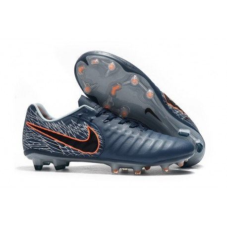 Botas de fútbol Nike Tiempo Legend VII Botas de Tacos Azul Negro