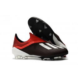 Zapatillas de fútbol Baratas Adidas X 18+ FG Negro Rojo Blanco