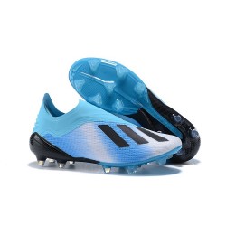 Zapatillas de fútbol Baratas Adidas X 18+ FG Azul Negro