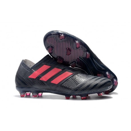 Zapatos de fútbol Adidas Nemeziz 17+ 360 Agility FG Negro Rosa