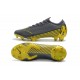 Nuevas Botas Nike Mercurial Vapor 12 Elite FG Gris Negro Gris Oscuro