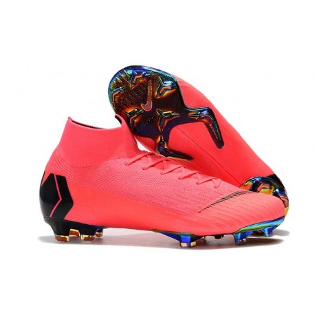 Nike Botas de Fútbol Mercurial Superfly 6 Elite FG Rosa Negro