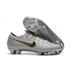Nike Mercurial Vapor XII Elite FG Zapatos - Plata Negro