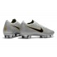 Nike Mercurial Vapor XII Elite FG Zapatos - Plata Negro