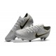 Nike Mercurial Vapor XII Elite FG Zapatos - Plata Negro