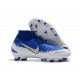 Botas de fútbol Nike Phantom VSN Elite DF FG Azul Blanco Plata
