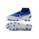 Botas de fútbol Nike Phantom VSN Elite DF FG Azul Blanco Plata