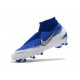 Botas de fútbol Nike Phantom VSN Elite DF FG Azul Blanco Plata