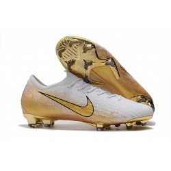 Nike Mercurial Vapor XII Elite FG Zapatos - Blanco Oro