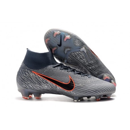 Nike Botas de Fútbol Mercurial Superfly 6 Elite FG Gris Negro