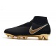 Nike Phantom Vision Elite DF FG Zapatos de Fútbol Negro Oro