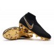 Nike Phantom Vision Elite DF FG Zapatos de Fútbol Negro Oro