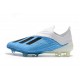Zapatillas de fútbol Baratas Adidas X 18+ FG Azul Blanco Negro