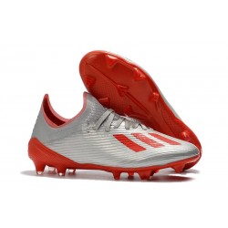 Zapatillas de Fútbol adidas X 19.1 FG Argento Rojo