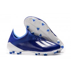 Zapatillas de Fútbol adidas X 19.1 FG Azul Blanco