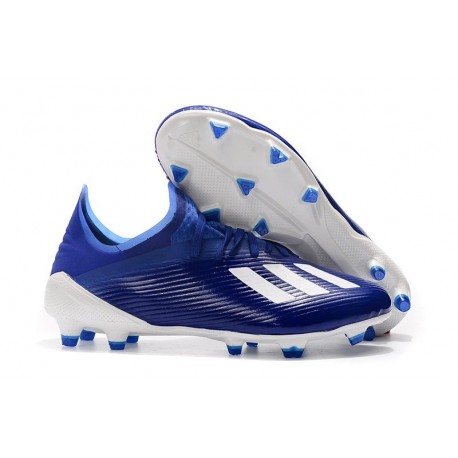 Zapatillas de Fútbol adidas X 19.1 FG Azul Blanco