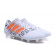 Zapatos de fútbol Baratas Adidas Nemeziz 17+ 360 Agility FG Blanco Naranja Gris