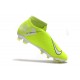 Nike Phantom Vision Elite DF FG Zapatos de Fútbol Amarillo Fluorescente Blanco
