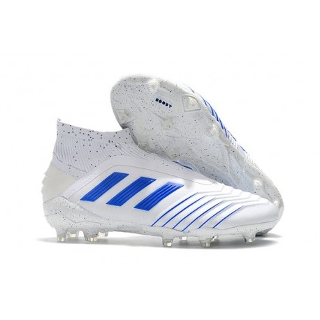 Zapatillas de Fútbol adidas Predator 19+ FG Blanco Azul