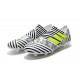 Botas de fútbol para Hombre Adidas Nemeziz 17+ 360 Agility FG Blanco Amarillo Negro