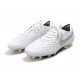 Zapatos de Fútbol Nike Tiempo Legend 8 Elite FG Blanco Platino Gris