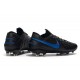 Zapatos de Fútbol Nike Tiempo Legend 8 Elite FG Negro Azul