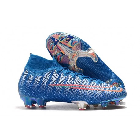 Nike Mercurial Superfly VII Elite FG Zapatos Azul Rojo