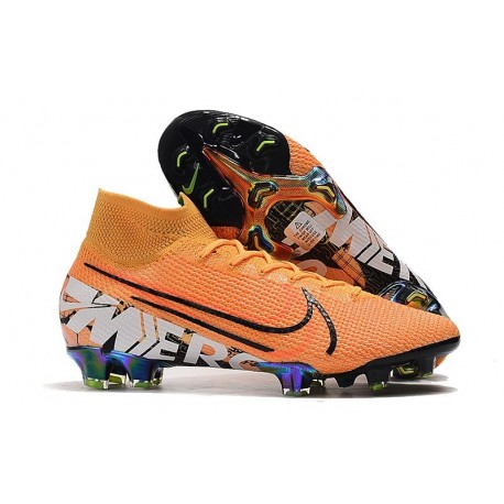 Nike Mercurial Superfly VII Elite FG Zapatos Naranja Blanco