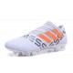 Zapatos de fútbol Baratas Adidas Nemeziz 17+ 360 Agility FG Blanco Naranja Gris