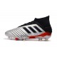 Botas de fútbol Baratas adidas Predator 19.1 FG Plata Negro