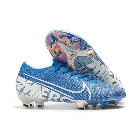 Botas de fútbol Nike Mercurial Vapor 13 Elite FG Azul Blanco