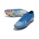 Botas de fútbol Nike Mercurial Vapor 13 Elite FG Azul Blanco