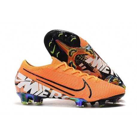 Botas de fútbol Nike Mercurial Vapor 13 Elite FG Naranja Blanco