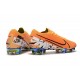 Botas de fútbol Nike Mercurial Vapor 13 Elite FG Naranja Blanco