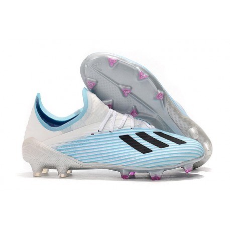Zapatillas de Fútbol adidas X 19.1 FG Azul Blanco Negro