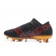 Zapatos de fútbol Adidas Nemeziz 17+ 360 Agility FG Negro Oro Rojo