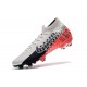 Nike Mercurial Superfly VII Elite FG Zapatos Neymar Cromado Negro Rojo Platino