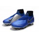 Botas de fútbol Nike Phantom VSN Elite DF FG Azul Negro Plateado Volt