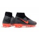 Nike Phantom Vision Elite DF FG Zapatos de Fútbol Negro Rojo