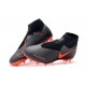 Nike Phantom Vision Elite DF FG Zapatos de Fútbol Negro Rojo