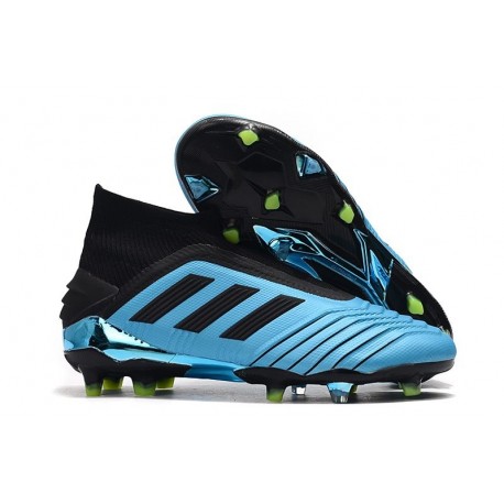adidas Predator 19+ FG Zapatos de Futbol Azul Negro