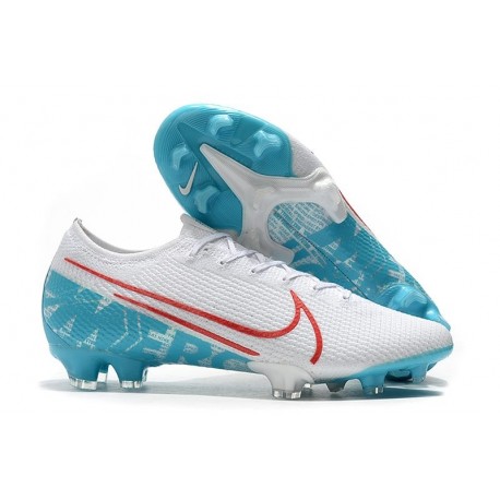 Botas de fútbol Nike Mercurial Vapor 13 Elite FG Blanco Azul