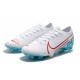 Botas de fútbol Nike Mercurial Vapor 13 Elite FG Blanco Azul