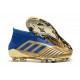 adidas Predator 19+ FG Zapatos de Futbol Oro Azul